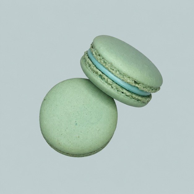 Blueberry macarons